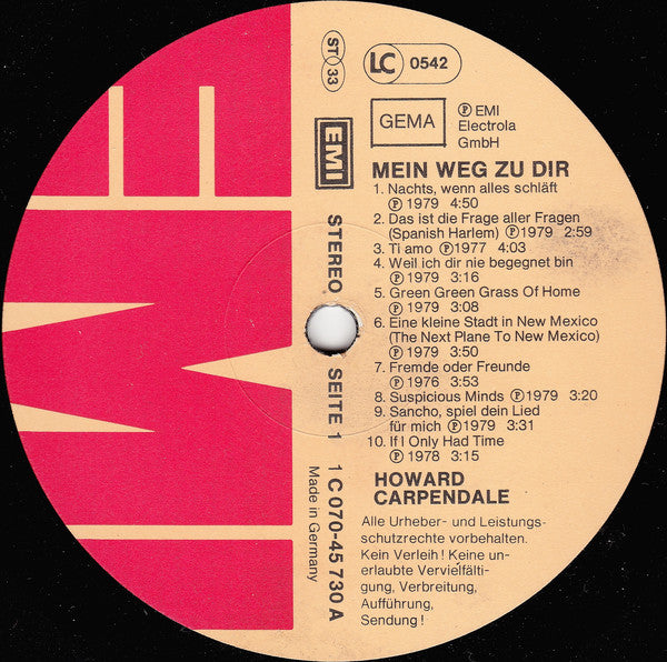 Howard Carpendale : Mein Weg Zu Dir (LP, Comp)