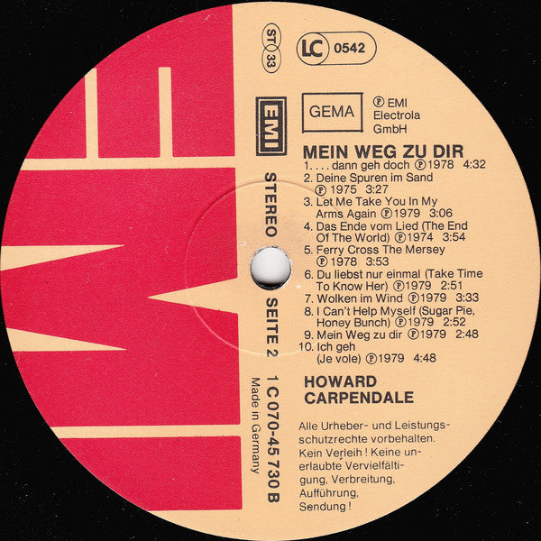 Howard Carpendale : Mein Weg Zu Dir (LP, Comp)