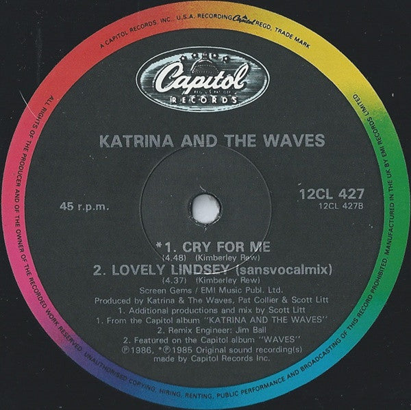 Katrina And The Waves : Lovely Lindsey (12")