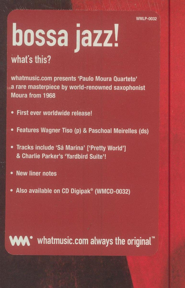 Paulo Moura Quarteto : Paulo Moura Quarteto (LP, Album, RE)