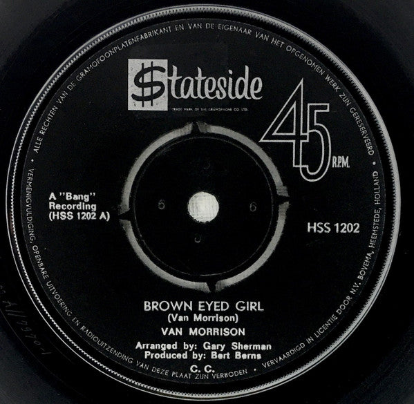 Van Morrison : Brown Eyed Girl / Goodbye Baby (7")