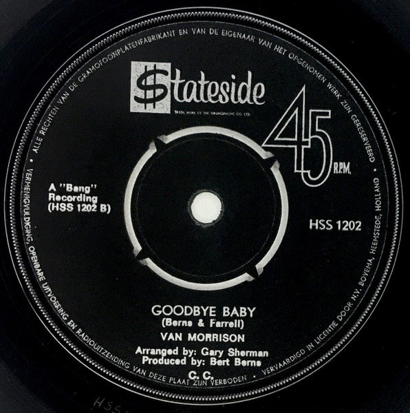 Van Morrison : Brown Eyed Girl / Goodbye Baby (7")