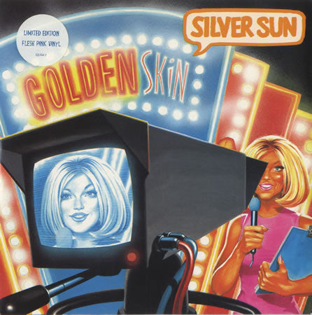 Silver Sun : Golden Skin (7", Single, Ltd, Pin)