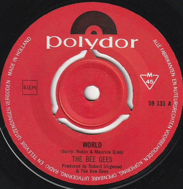 The Bee Gees* : World (7", Single, Mono)