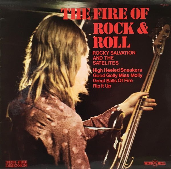 Rocky Salvation & The Satellites : The Fire Of Rock & Roll (LP, Album, Yel)