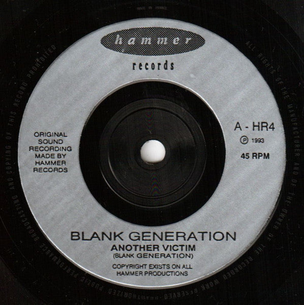 Blank Generation : Another Victim (7", Single)