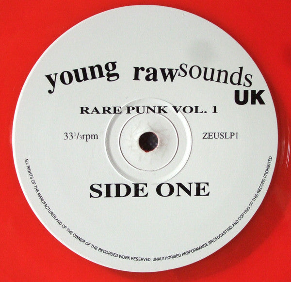 Various : Young Raw Sounds UK (Rare Punk Vol 1) (LP, Comp)
