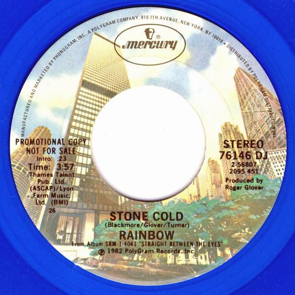 Rainbow : Stone Cold (7", Single, Promo, Blu)