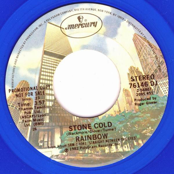 Rainbow : Stone Cold (7", Single, Promo, Blu)