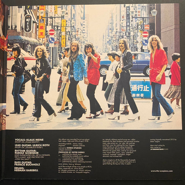 Scorpions : Tokyo Tapes (2xLP, Album, RE, S/Edition, Yel)