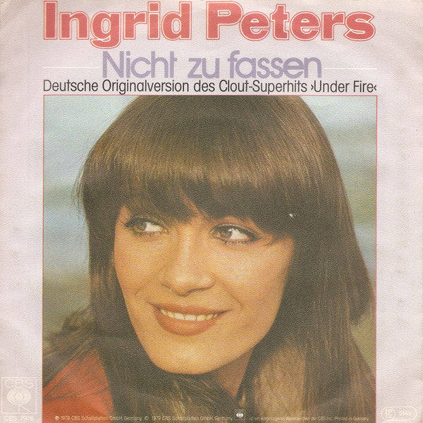 Ingrid Peters : Nicht Zu Fassen (7", Single)