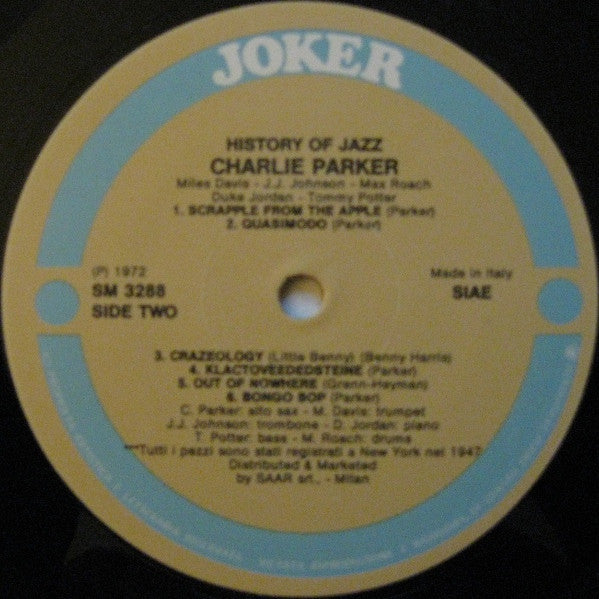 Charlie Parker : Charlie Parker (LP, Comp, RE)