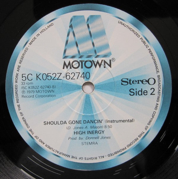 High Inergy : Shoulda Gone Dancin' (12")