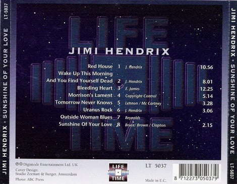 Jimi Hendrix : Sunshine Of Your Love (CD, RE)