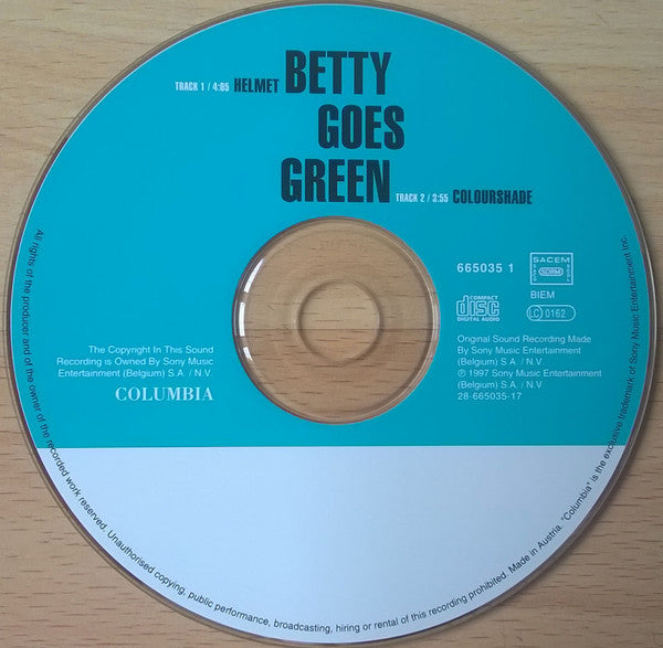 Betty Goes Green : Helmet (CD, Single)