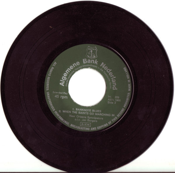 The New Orleans Syncopators : Jazz At The Bank (7", EP)