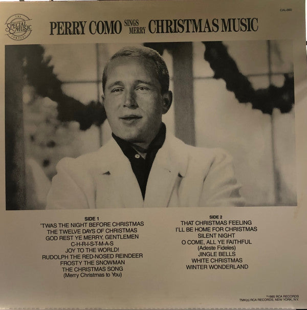 Perry Como : Perry Como Sings Merry Christmas Music (LP, Album, Mono, RE, Ind)