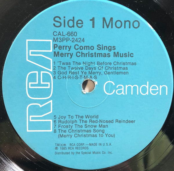 Perry Como : Perry Como Sings Merry Christmas Music (LP, Album, Mono, RE, Ind)