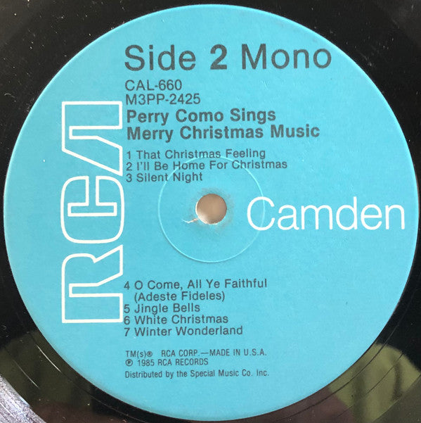 Perry Como : Perry Como Sings Merry Christmas Music (LP, Album, Mono, RE, Ind)