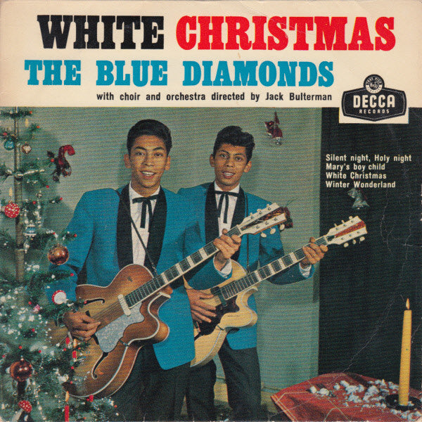 The Blue Diamonds With Choir* And Orchestra Directed By Jack Bulterman* : White Christmas (7", EP, Mono)