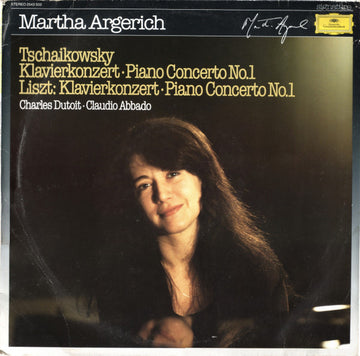 Pyotr Ilyich Tchaikovsky • Franz Liszt - Martha Argerich, Charles Dutoit, Claudio Abbado : Klavierkonzert • Piano Concerto No.1 (LP, Comp, RE)