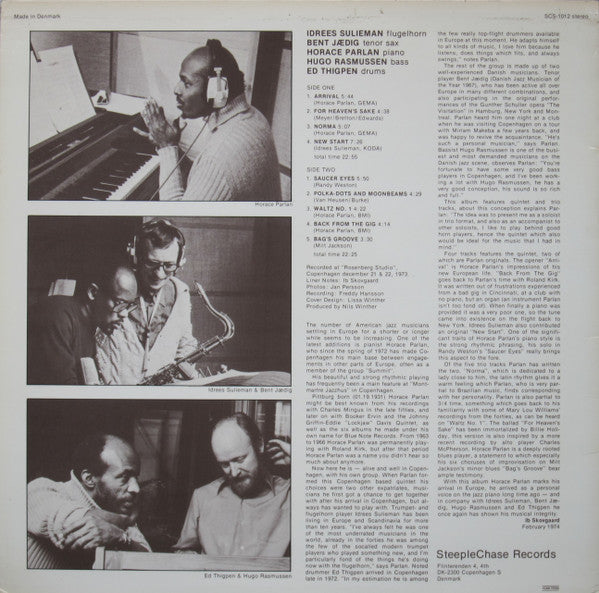 Horace Parlan : Arrival (LP, Album)