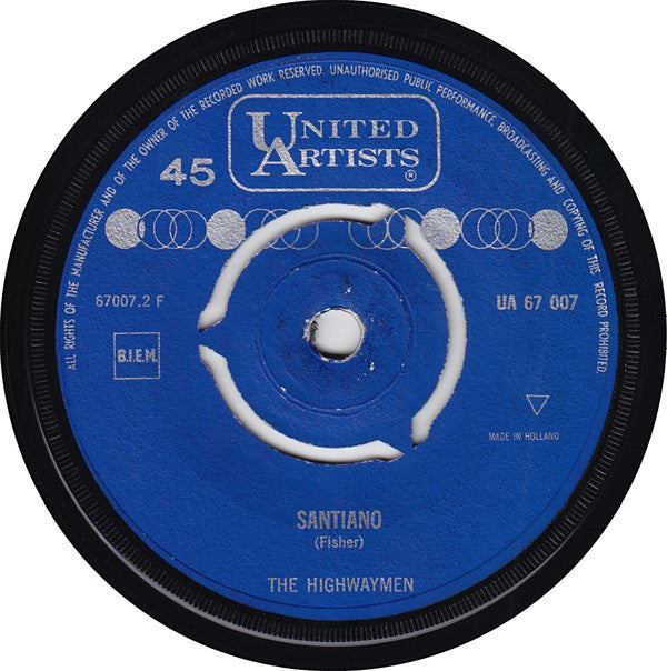 Highwaymen : Michael (7", Single, Mono, 3-P)