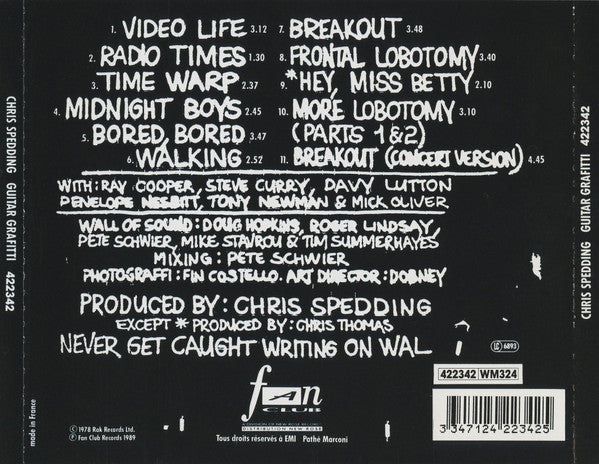 Chris Spedding : Guitar Graffiti (CD, Album)