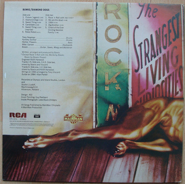 David Bowie : Diamond Dogs (LP, Album, Gat)