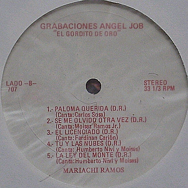 Mariachi Ramos : El Gordito De Oro (LP, Album)
