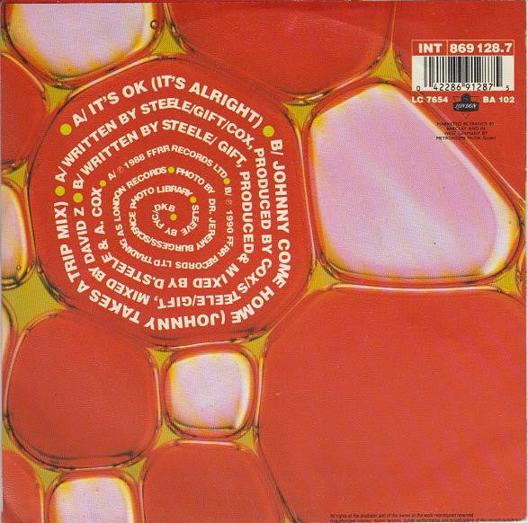 Fine Young Cannibals : It's OK (It's Alright) (7", Single)