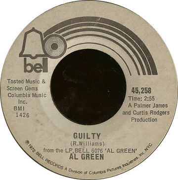 Al Green : Guilty (7", Styrene)