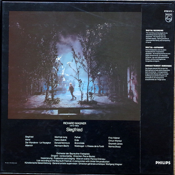 Richard Wagner - Orchester der Bayreuther Festspiele, Pierre Boulez : Siegfried (4xLP + Box)