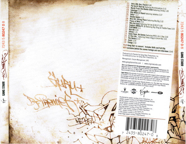 Gang Starr : The Ownerz (CD, Album, Enh)