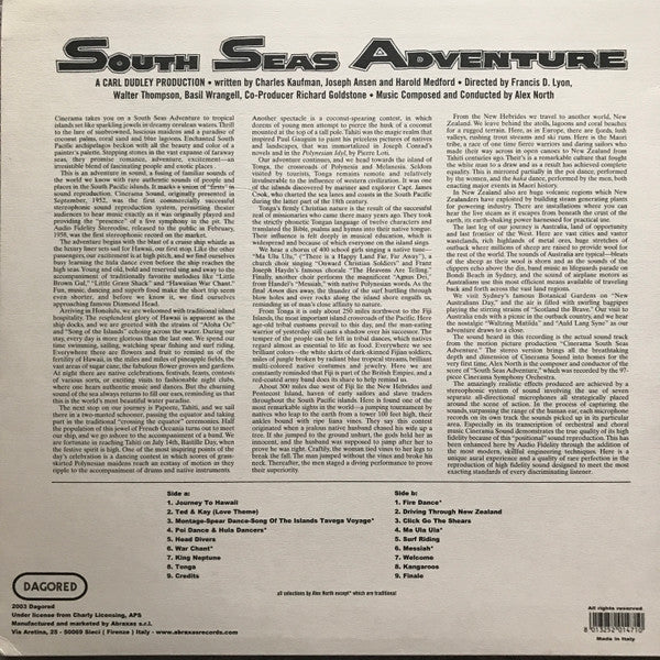 Cinerama Orchestra And Alex North : South Seas Adventure (LP, Album, RE, 180)