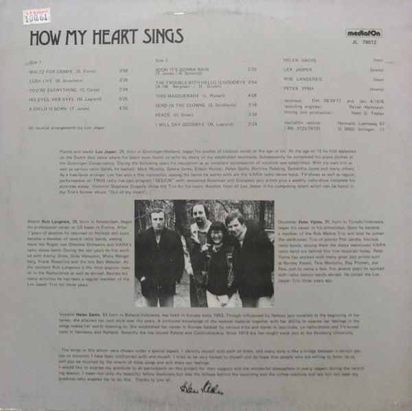 Helen Sachs • Lex Jasper : How My Heart Sings (LP, Album)