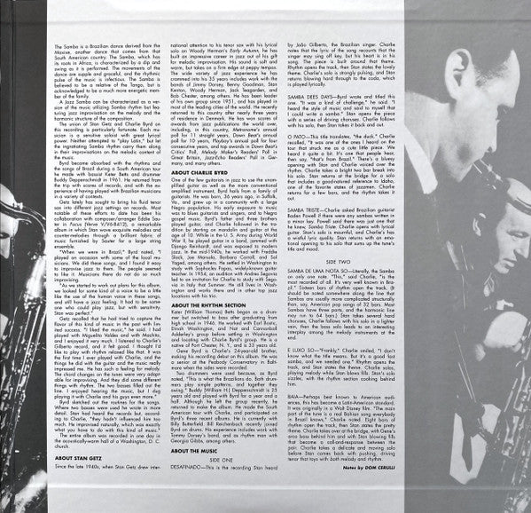 Stan Getz, Charlie Byrd : Jazz Samba (LP, Album, RE, 180)