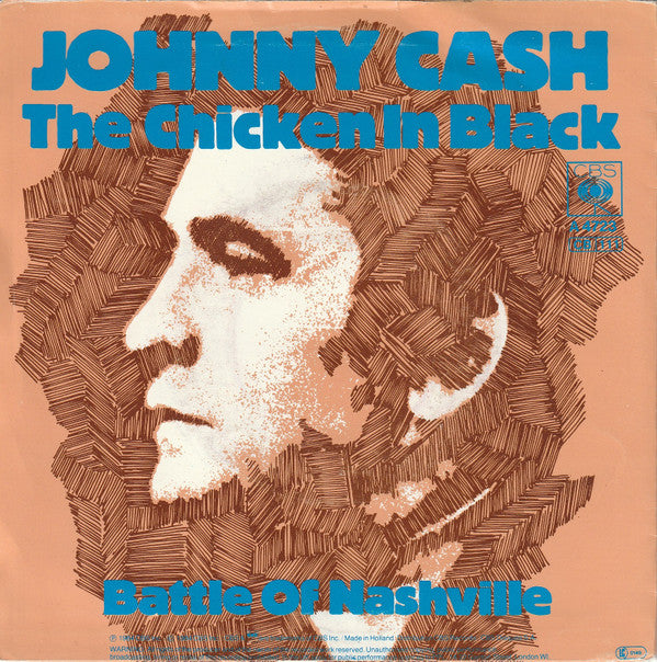 Johnny Cash : The Chicken In Black (7", Single)