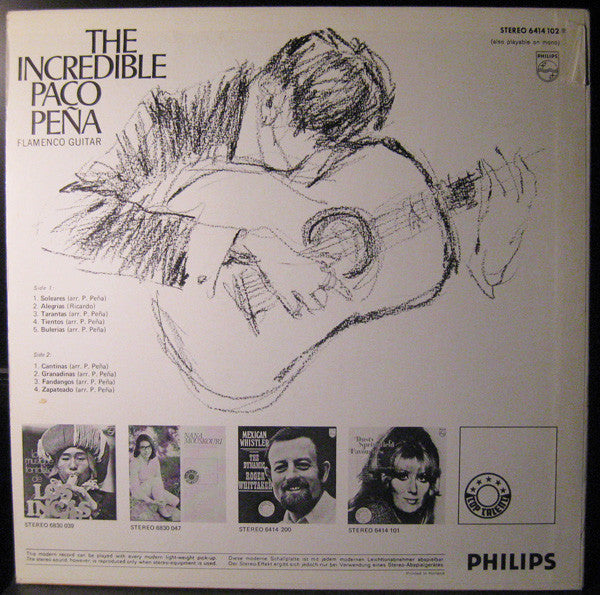 Paco Peña : The Incredible Paco Peña (LP, Album)