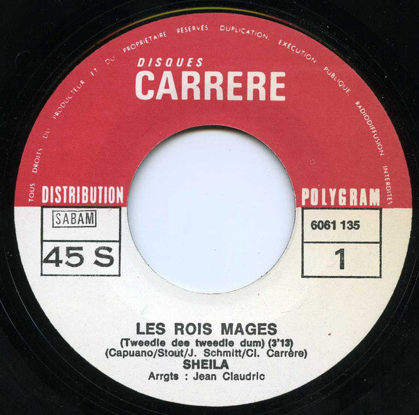 Sheila (5) : Les Rois Mages (7", Single)