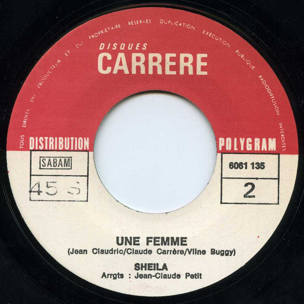 Sheila (5) : Les Rois Mages (7", Single)