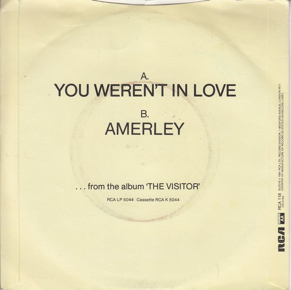 Mick Fleetwood : You Weren't In Love (7", Single)