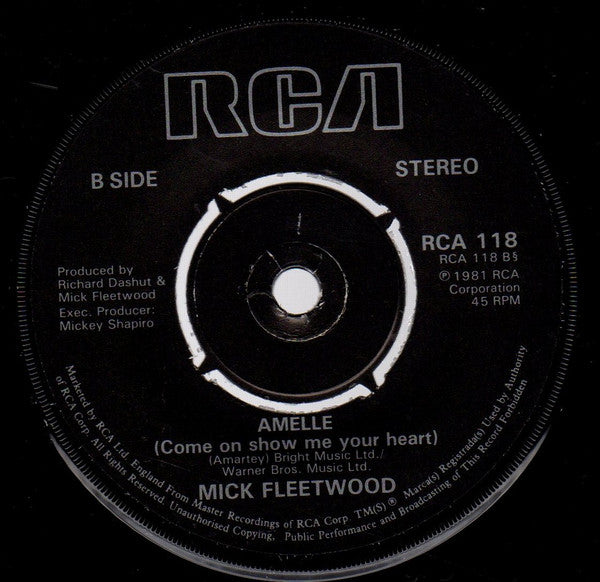 Mick Fleetwood : You Weren't In Love (7", Single)