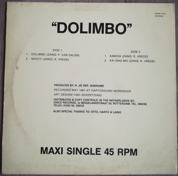 Cosmo Stars : Dolimbo (12", Maxi)