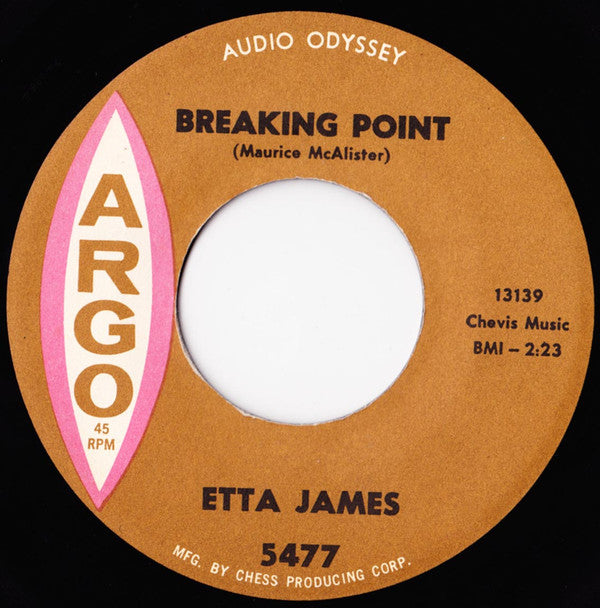 Etta James : Breaking Point / That Man Belongs Back Here With Me (7")