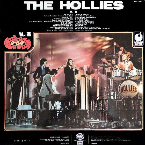 The Hollies : Superb Pop Groups Vol 3 (LP, Comp)