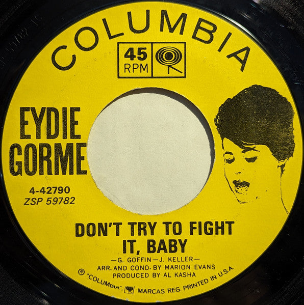 Eydie Gorme* : Don't Try To Fight It, Baby / Theme From "Light Fantastic" (My Secret World) (7", Single, Styrene)