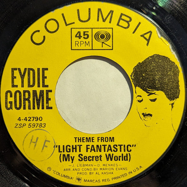 Eydie Gorme* : Don't Try To Fight It, Baby / Theme From "Light Fantastic" (My Secret World) (7", Single, Styrene)