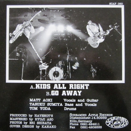 The Havenot's : Kids All Right (7", Single)