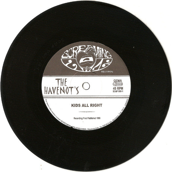 The Havenot's : Kids All Right (7", Single)
